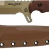 TOPS Knives Missile Strike MISS-01 - Kelly McCulley - Coyote Tan 1095 Spear Point - Tan Micarta