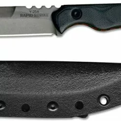 TOPS Knives Rapid Strike RDSK-01 - Leo Espinoza EDC - Tumble Finish 154CM Spear Point - Black G10 Handle