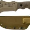 TOPS Knives Tom Brown Tracker 2 TBT02-TAN - Coyote Tan 1095 Steel Blade - Green Micarta